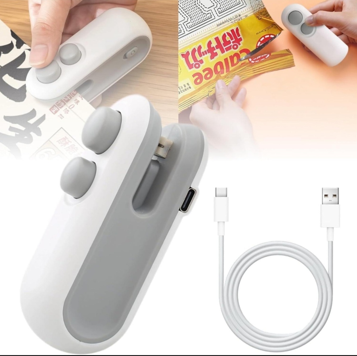 Mini Bag Sealer – USB Rechargeable Heat Sealing Machine