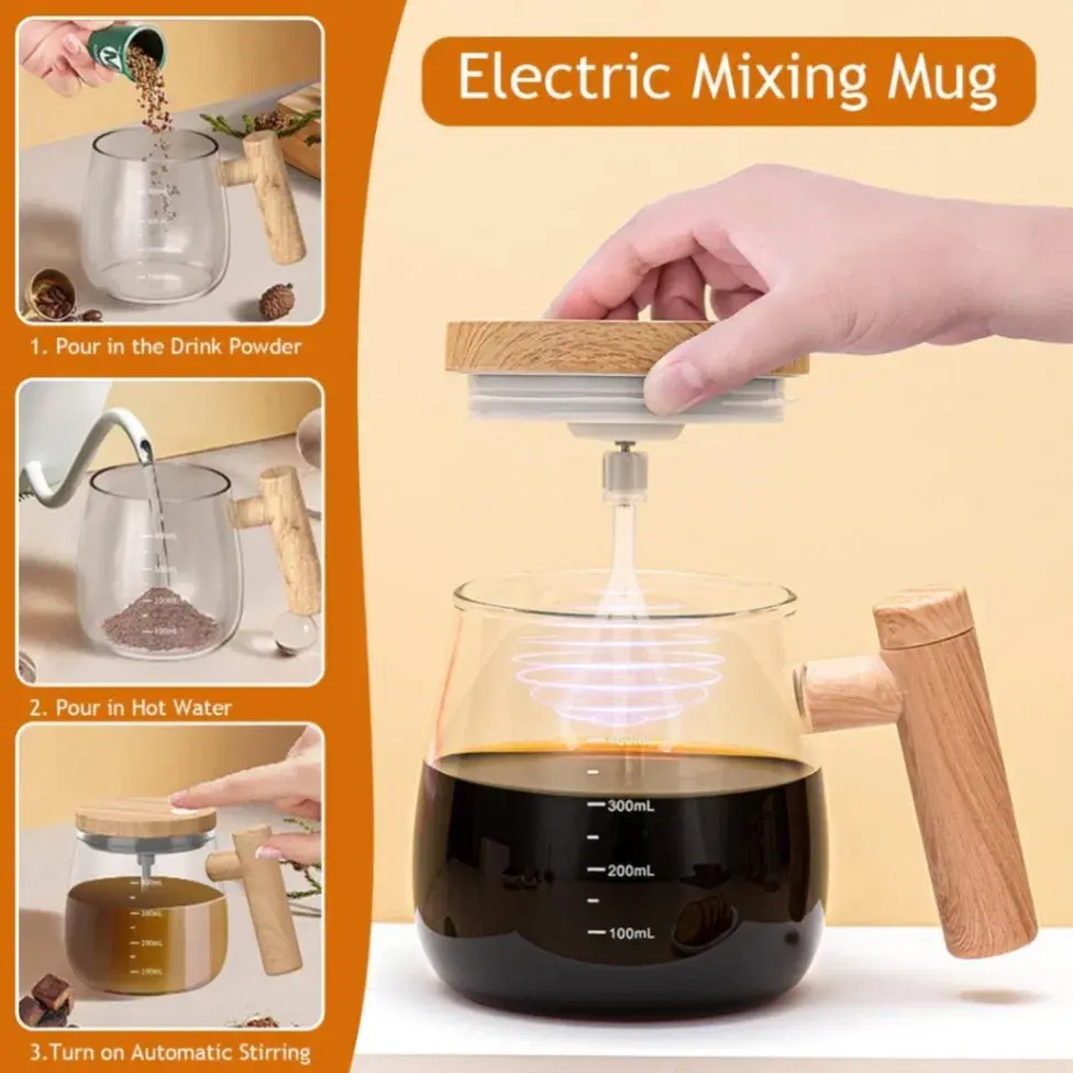 Electric Automatic Mixing Cup – 400mL Self-Stirring Mug