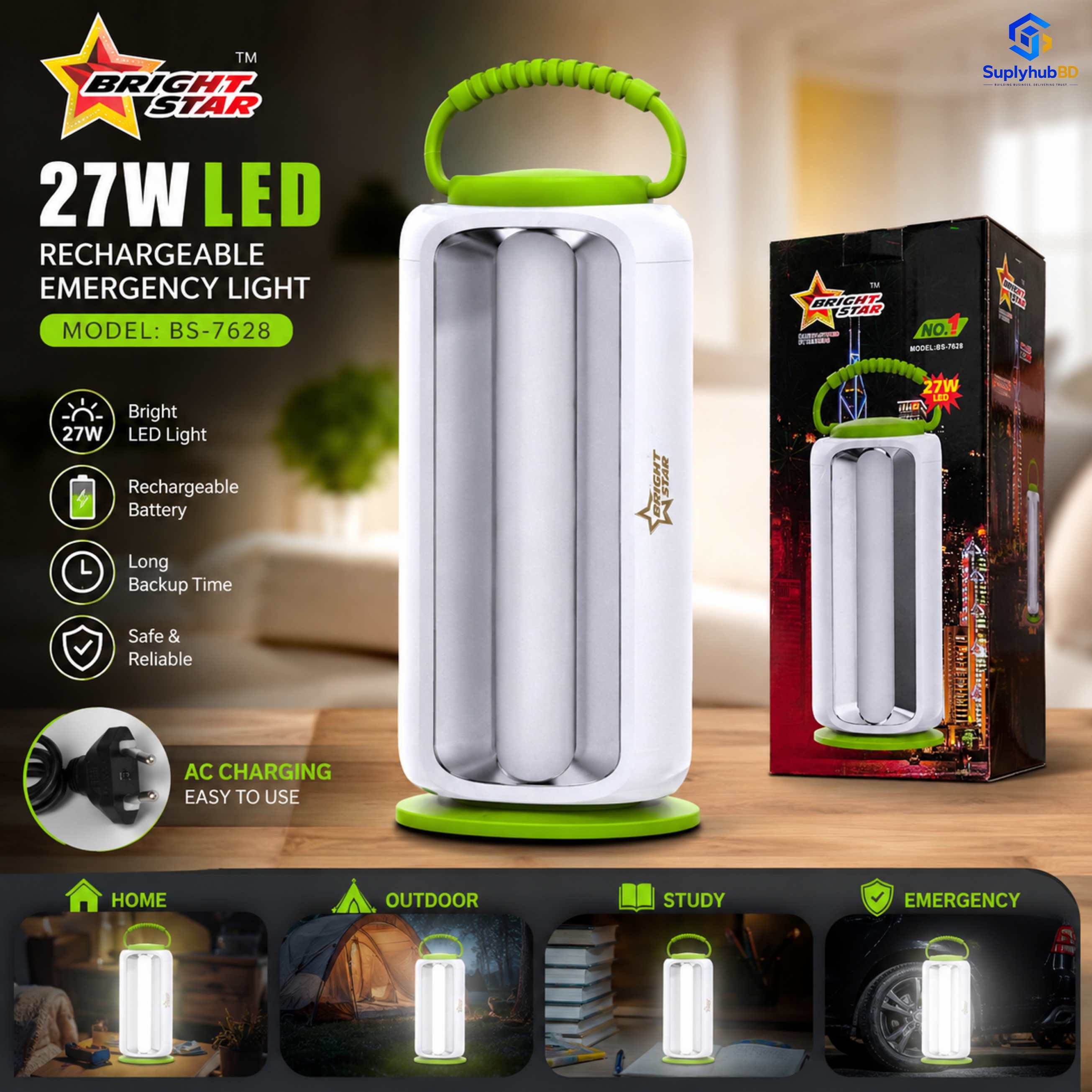 Bright Star 27W Rechargeable LED Emergency Light
