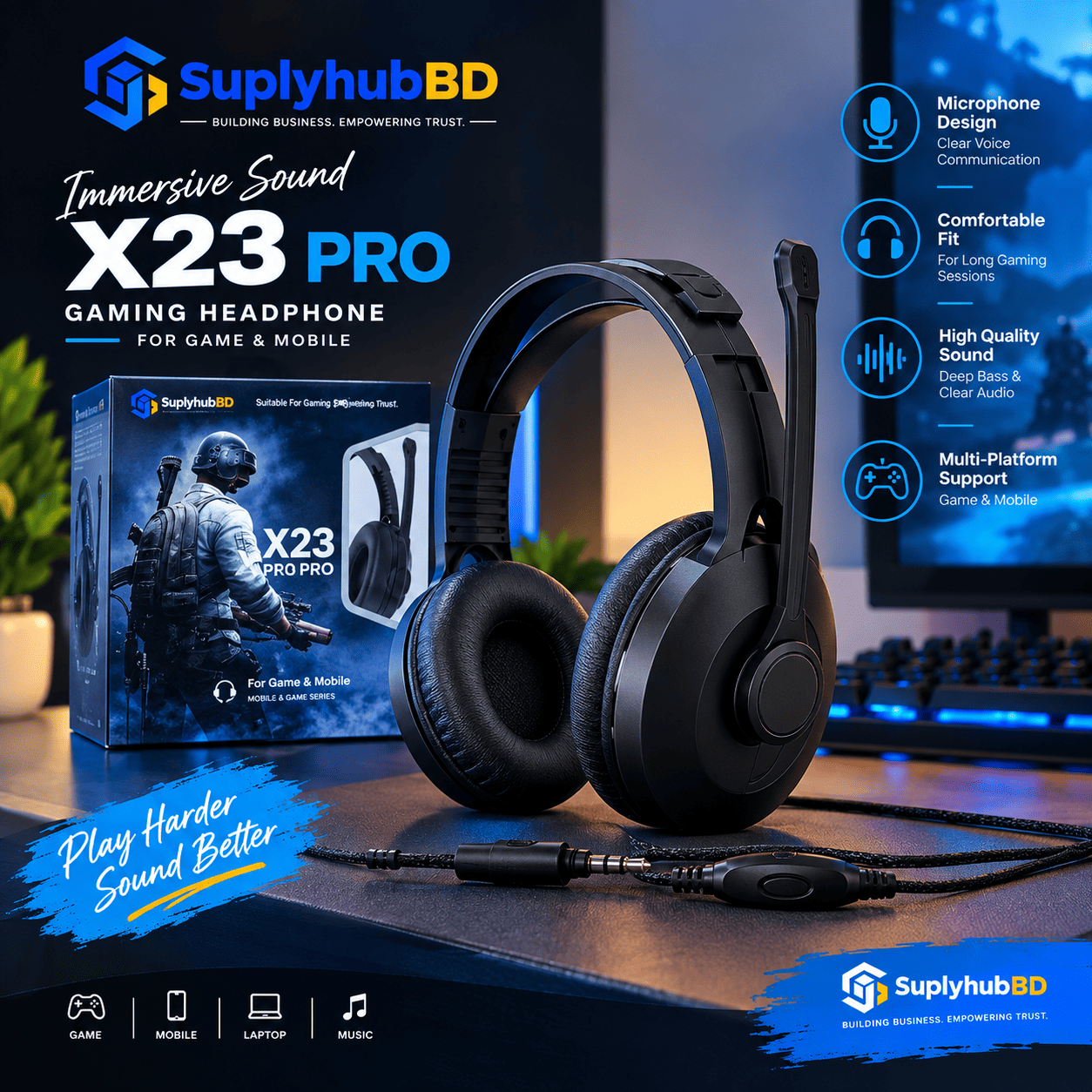 X23 PRO Gaming Headphone