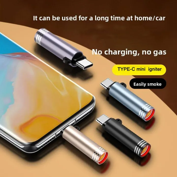 Type-C Electric Cigarette Lighter – Portable Heating Igniter